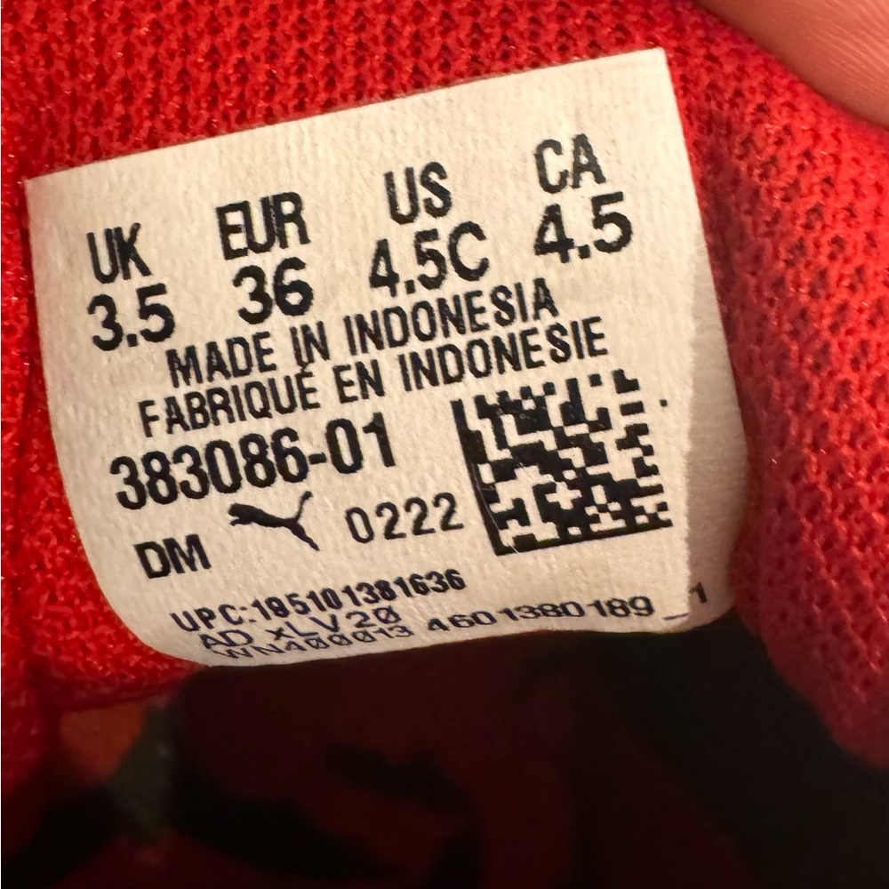 2/$20 Puma x Batman Suede Classic sneakers in black and red. - Picture 8 of 8